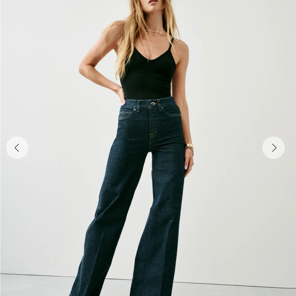 SPANX Dark Blue Flare Jeans